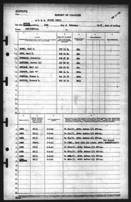 Thumbnail for Report of Changes > 12-Feb-1945