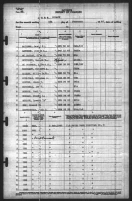 Thumbnail for Report of Changes > 4-Feb-1943