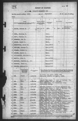 Thumbnail for Report of Changes > 30-Sep-1942