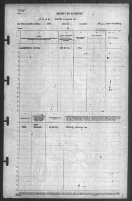 Thumbnail for Report of Changes > 26-Oct-1942