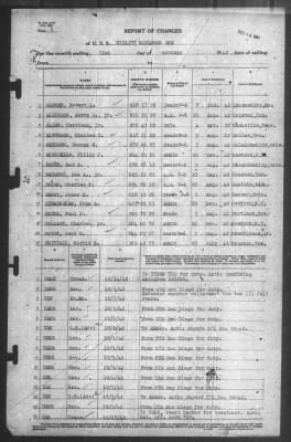 Thumbnail for Report of Changes > 31-Oct-1942