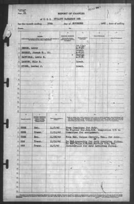 Thumbnail for Report of Changes > 30-Nov-1942