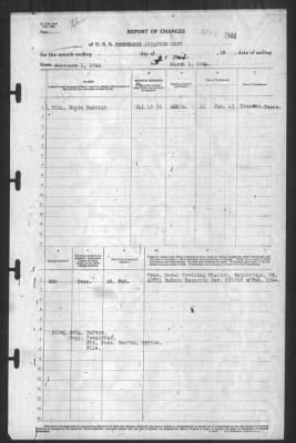 Thumbnail for Report of Changes > 1-Mar-1944