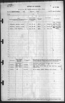 Thumbnail for Report of Changes > 9-Jun-1943