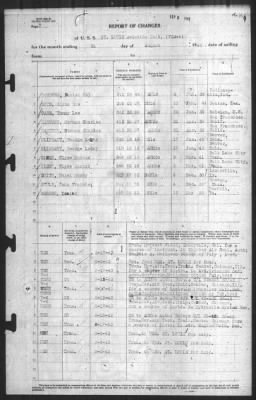 Thumbnail for Report of Changes > 31-Aug-1943