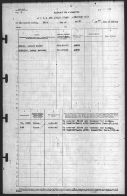 Report of Changes > 30-Apr-1945