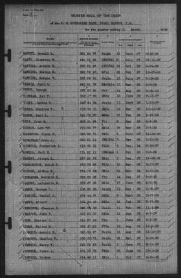 Muster Rolls > 31-Mar-1939