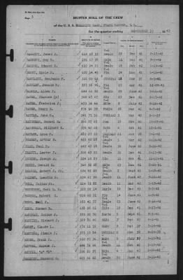 Muster Rolls > 30-Sep-1942