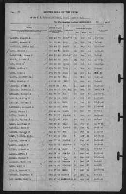 Muster Rolls > 30-Sep-1942