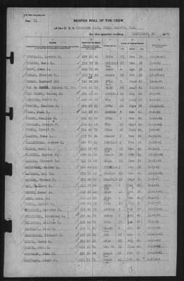 Muster Rolls > 30-Sep-1942