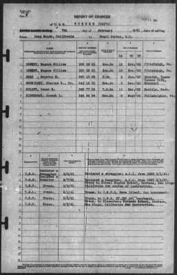 Report of Changes > 7-Feb-1941