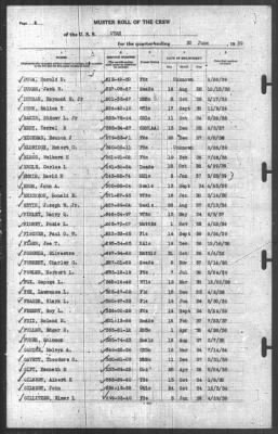 Muster Rolls > 30-Jun-1939