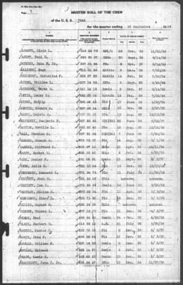 Muster Rolls > 30-Sep-1939