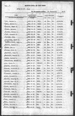 Muster Rolls > 30-Sep-1939