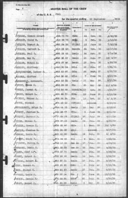 Muster Rolls > 30-Sep-1939