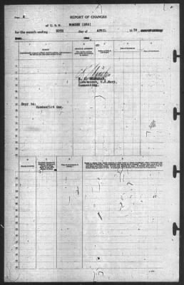 Thumbnail for Report of Changes > 30-Apr-1939