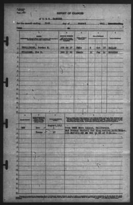 Thumbnail for Report of Changes > 31-Aug-1941