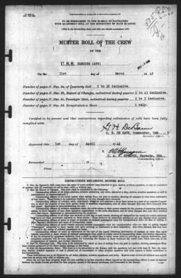 Muster Rolls > 31-Mar-1942