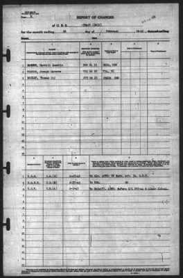 Report of Changes > 28-Feb-1945