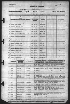 Report of Changes > 29-Apr-1945