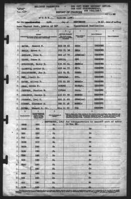 Thumbnail for Report of Changes > 24-Sep-1943