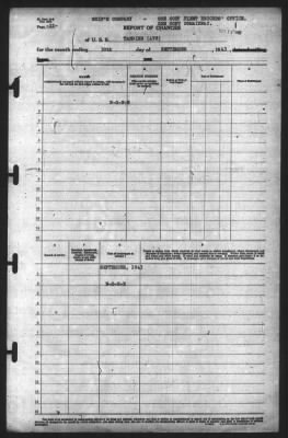 Report of Changes > 30-Sep-1943