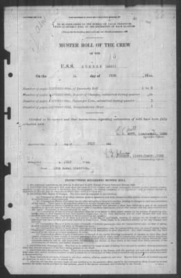 Muster Rolls > 31-Jun-1944