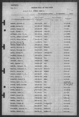 Muster Rolls > 31-Dec-1944