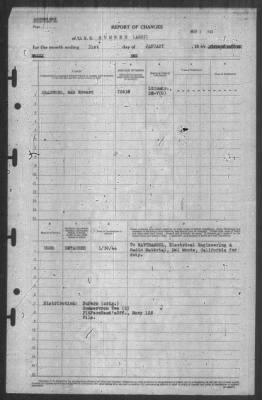 Report of Changes > 31-Jan-1944