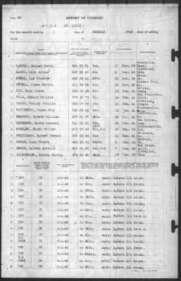 Thumbnail for Report of Changes > 1-Feb-1943