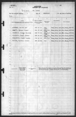 Thumbnail for Report of Changes > 1-Feb-1943