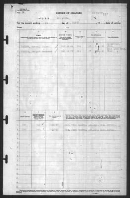 Thumbnail for Report of Changes > 12-Mar-1943