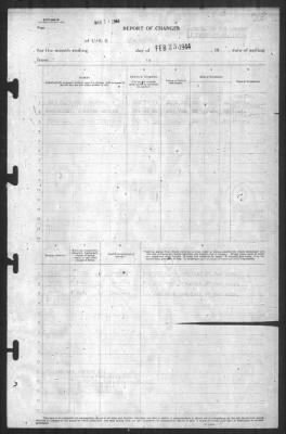 Thumbnail for Report of Changes > 23-Feb-1944