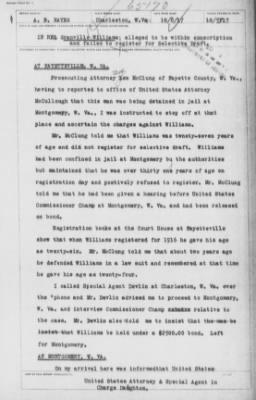 Old German Files, 1909-21 > Granville Williams (#65170)