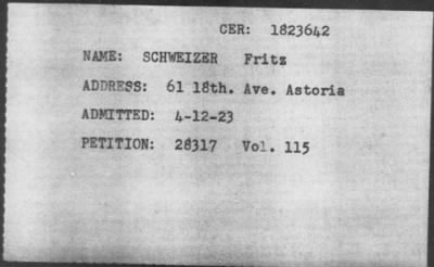 [Illegible] > SCHWEIZER Fritz