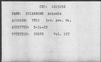 [Illegible] > SCIARRONE Antonio