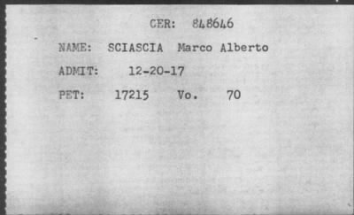 [Illegible] > SCIASCIA Marco Alberto