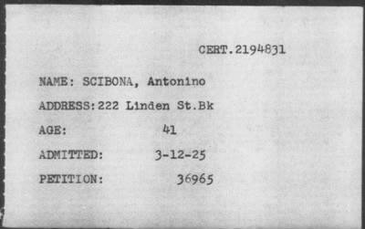 [Illegible] > SCIBONA, Antonino