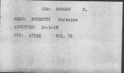 [Illegible] > SCIRETTE Guiseppe