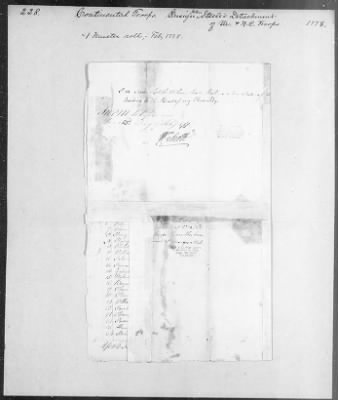 Thumbnail for Steele's Detachment, Virginia and North Carolina (1778) > 228