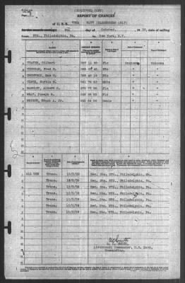 Thumbnail for Report of Changes > 9-Oct-1939