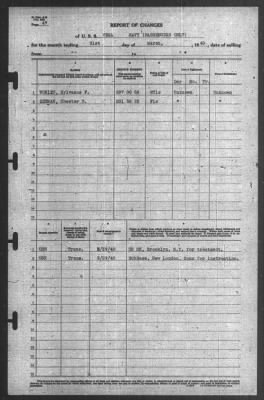 Thumbnail for Report of Changes > 31-Mar-1940