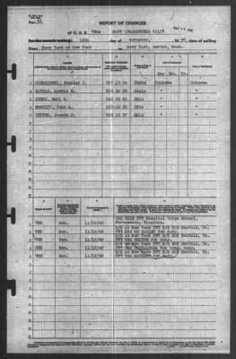 Thumbnail for Report of Changes > 13-Nov-1940