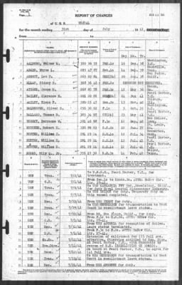 Thumbnail for Report of Changes > 31-Jul-1941