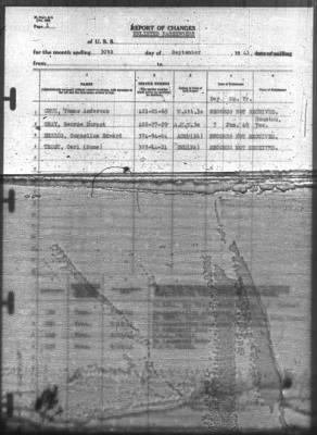 Thumbnail for Report of Changes > 30-Sep-1941