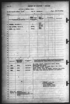 Thumbnail for Report of Changes > 31-Dec-1942