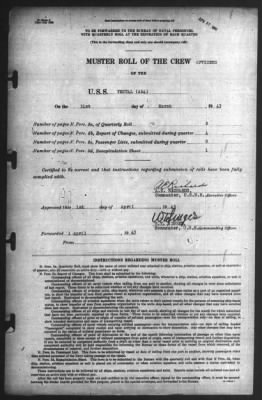 Muster Rolls > 31-Mar-1943