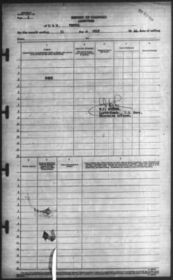 Thumbnail for Report of Changes > 31-Jul-1944