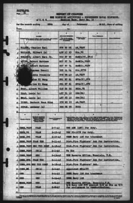 Thumbnail for Report of Changes > 28-Feb-1945