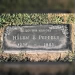 Grave of Helen Peppers, nee Bachmann